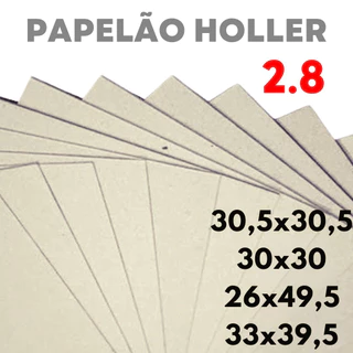 12 Unid Papelão Horlle 2,8mm p/ Cartonagem Encadernação Artesanato Papel Cartão Cinza Holler 2.8 mm 30x30 30,5x30,5 etc