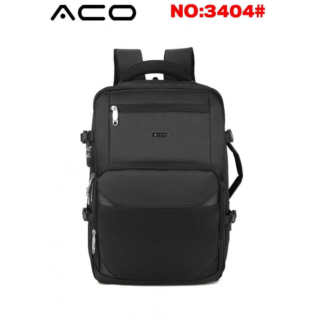 Mochila Unissex Executiva ACO — Expansível, Reforçada e Organizada para Notebook até 17"