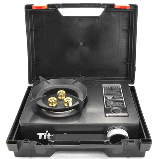 Fogareiro Portátil a Gás Titanium Platina — Praticidade, Segurança e Economia! em Oferta na Shopee