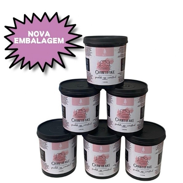 Chantilly Fake Chantifake Caixa Com 6 Unidades Shopee Brasil