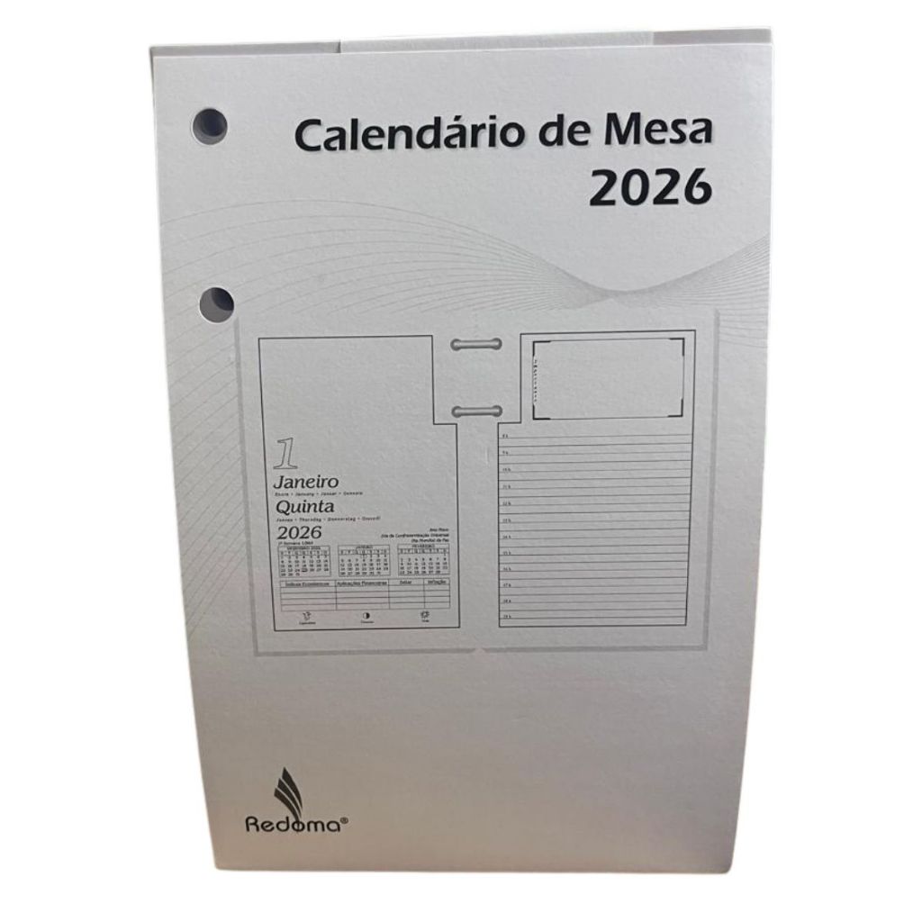 Calendário Financeiro De Mesa 2026 Refil - Redoma | Shopee Brasil