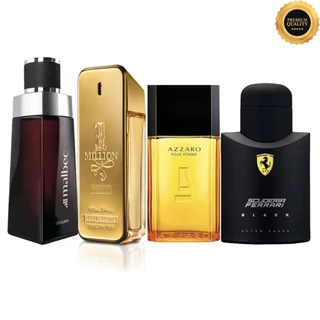 Kit 04 Perfumes Masculino Importado Alta Fixação Essência Concentradaa