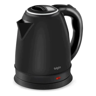 Chaleira Elétrica Preta Sem Fio 2 Litros Térmica Preto Elgin - 127v ou 220v em Oferta na Shopee