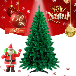 Árvore de Natal 150cm e 120cm 300 e 500 Galhos Super Cheia Grande Luxo Decoração de Natal 2024