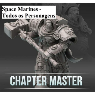 Space Marines Warhammer 40k - Proxies para Jogar Astartes Chaplain Librarian Judiciar