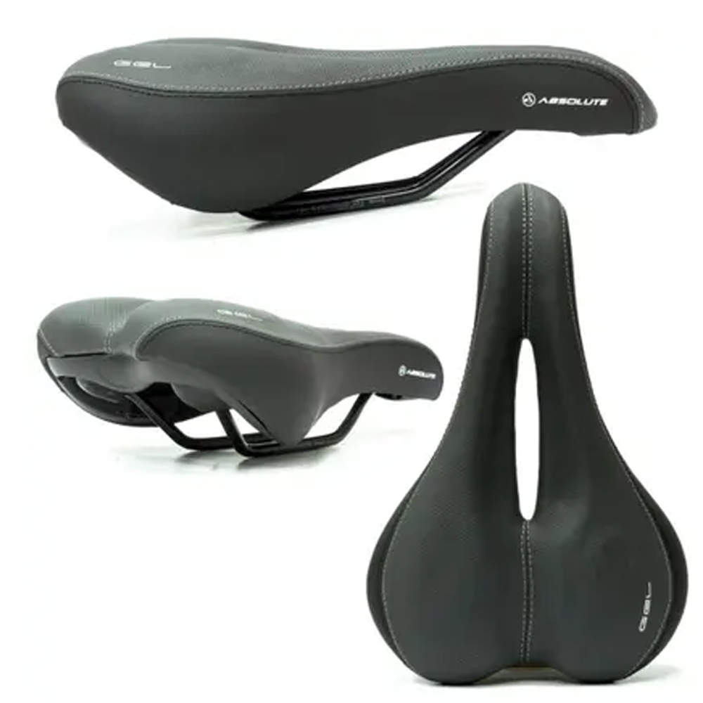 Selim Banco Bike Mtb Absolute Com Gel Vazado Confortável | Shopee Brasil