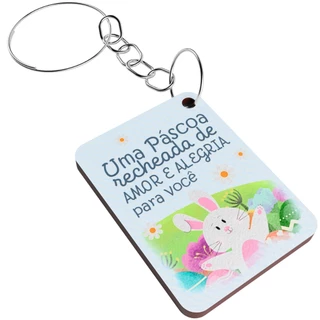 Chaveiro Para Lembrancinha Páscoa Recheada de Alegria Mimo Mdf em Oferta na Shopee
