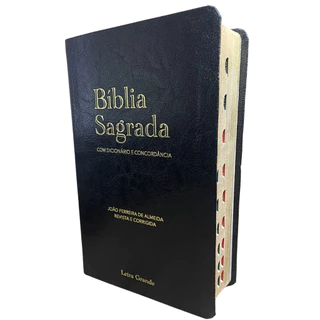 BÍBLIA ARC LETRA GRANDE DICIONÁRIO CONCORDÂNCIA PRETA ÍNDICE Palavras Jesus Vermelho PJV Almeida CCB