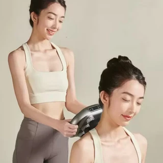 Massageador Elétrico Corporal com 6 Pontas – Pistola de Massagem Muscular Profunda em Oferta na Shopee