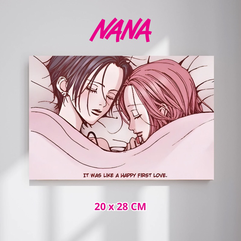 Placa Decorativa Nana e Hachiko Horizontal 20x28 cm Super Glossy