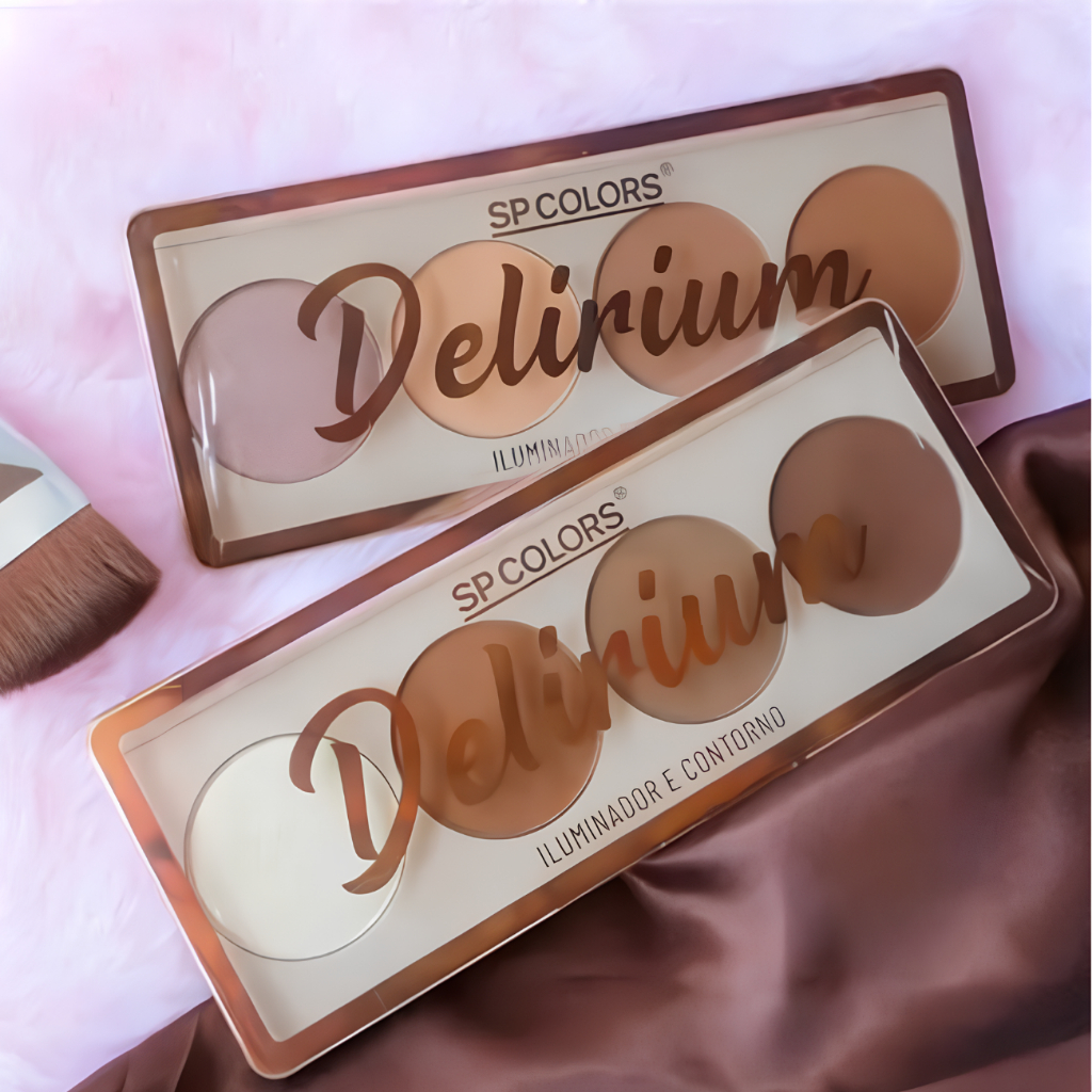 Paleta Iluminador E Contorno Delirium Sp Colors - Sp248 | Shopee Brasil
