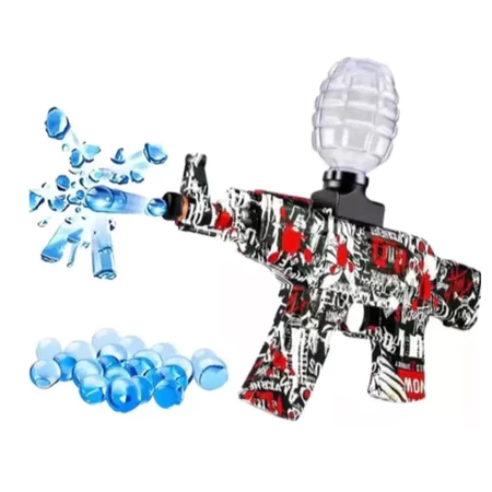 Arma M416/AK47 Elétrica Lança Bolinhas De Gel Com Bolinhas blaster Arminha de Gel-ANG