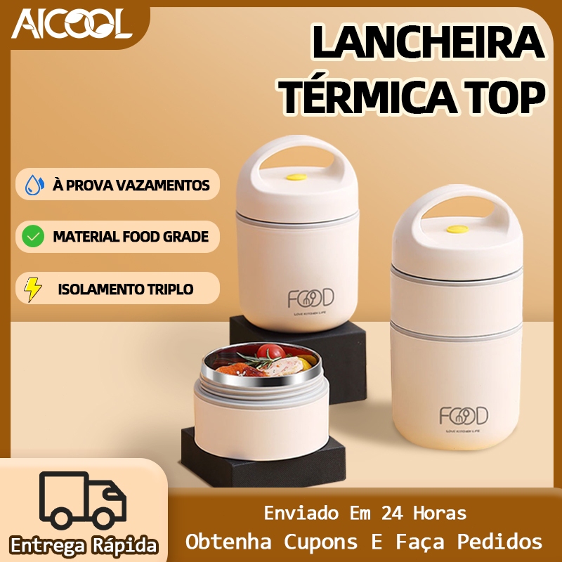 AICOOL Lancheira térmica (com bolsa de armazenamento) - material de ...