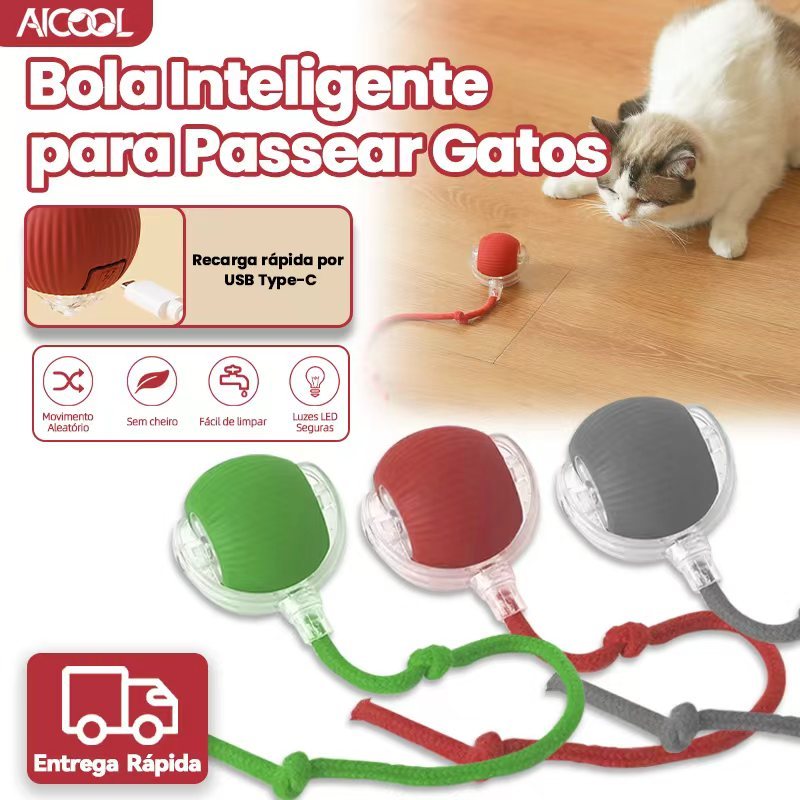 AICOOL Carregamento rápido tipo C/bola inteligente para gatos/libera ...