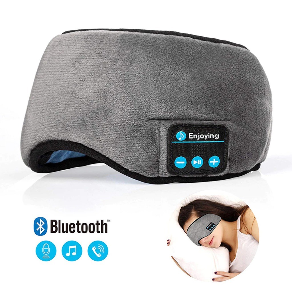 Máscara para os olhos, máscara de sono, fones de ouvido Bluetooth confortáveis