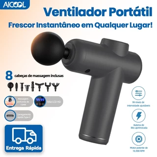 AICOOL Massageador elétrico com massagem muscular profissional de alta frequência/ajuste de intensidade de 99 níveis