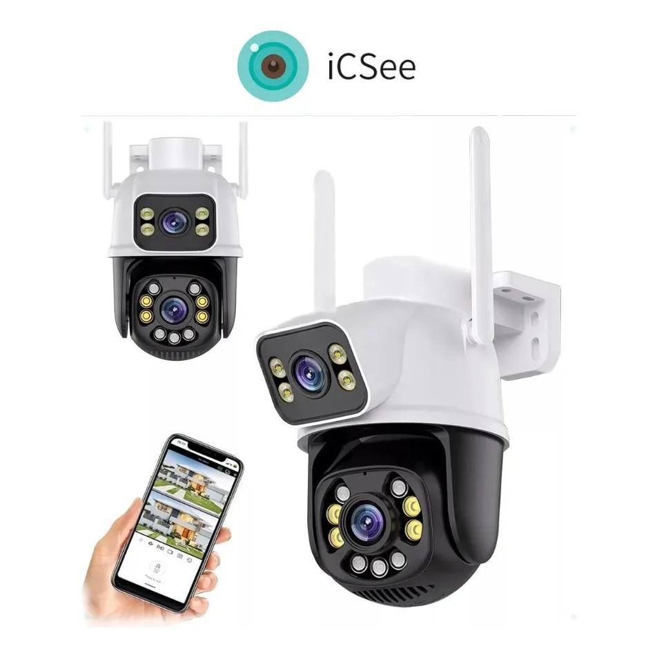 Camera De Segurança A28b Dupla Wi-fi Smart Icsee Colorida | Shopee Brasil