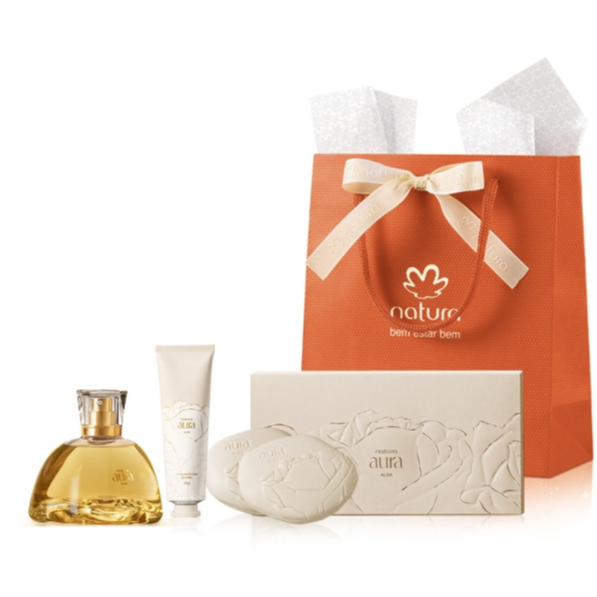 Kit Natura Aura Alba 3 itens | Shopee Brasil