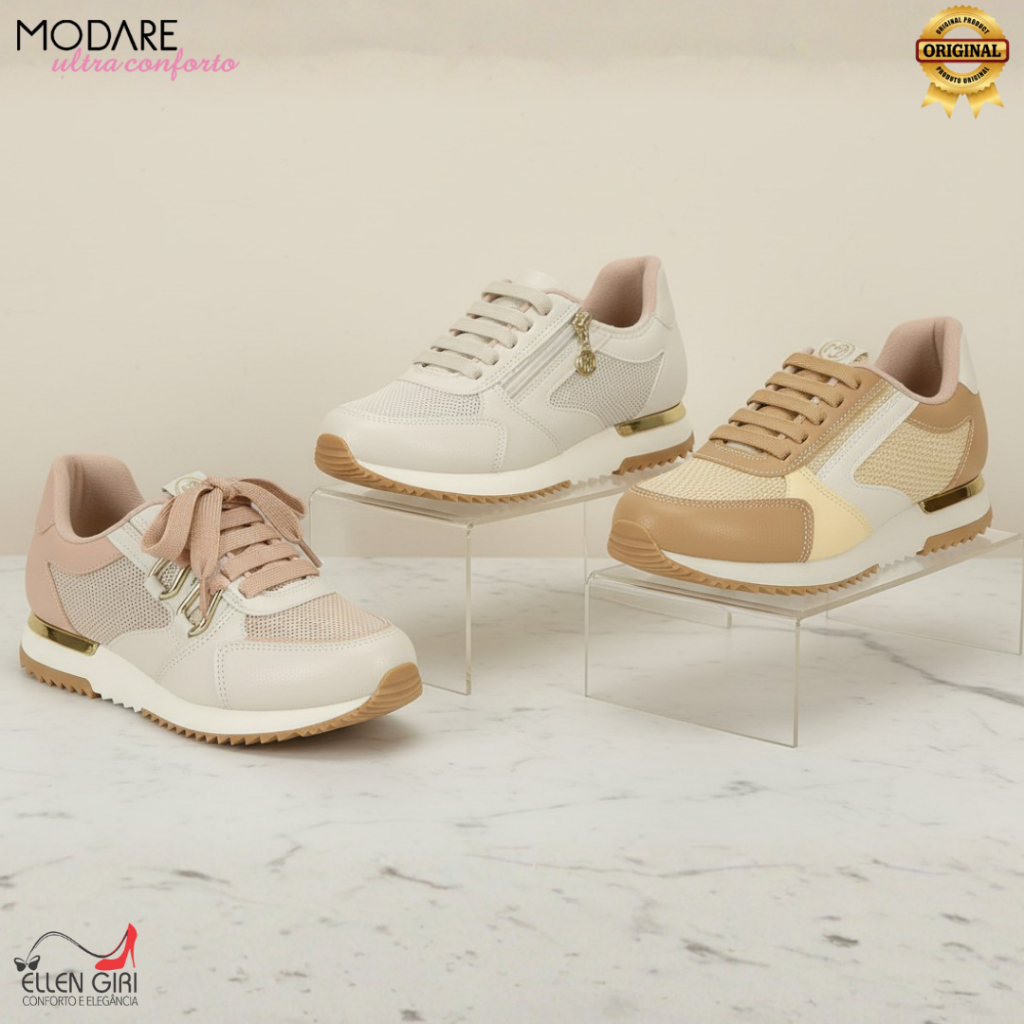 Tênis Modare Ultra Conforto Original | Casual, Leve, Couro, Cores ...