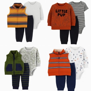 Trio Bebê Body Calça Casaco Carter's Importado Original Inverno Menino – RN a 24 meses 💙 em Oferta na Shopee
