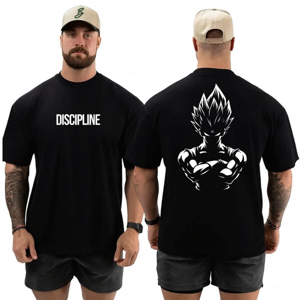 Camiseta Unissex Fio 30.1 Anime Goku Vegeta Academia Streetwear Algodão Premium