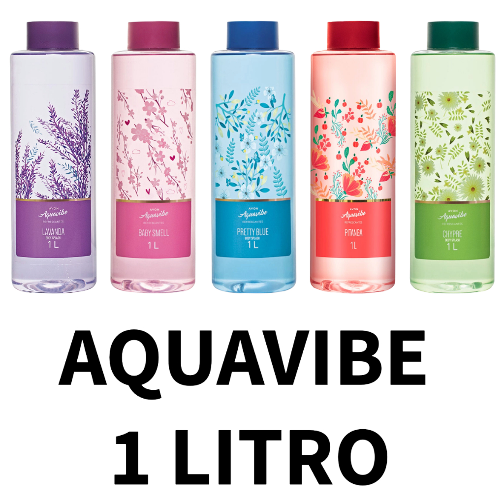 Avon Perfume Body Splash Aquavibe 1 Litro ORIGINAL E LACRADO | Shopee ...
