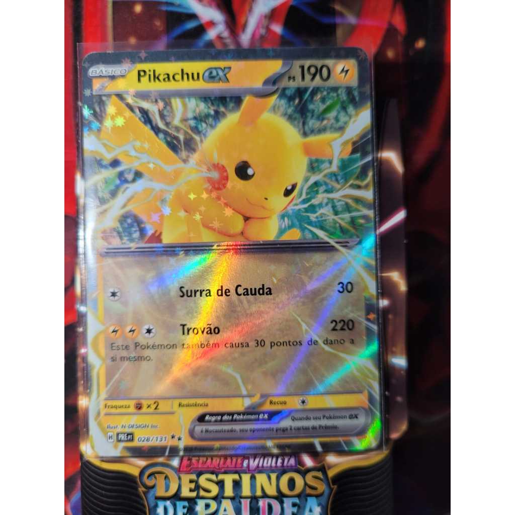 Pikachu Ex - Ultra Raro - Evoluções Prismáticas - Pokemon! Original ...