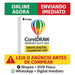 Cd Dvd Corel DRAW Suite 2024 Envio imediato