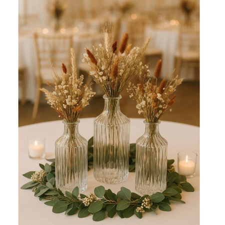 Conjunto De Vasos De Vidro Decoração Mesa Posta Casamento Aniversário Diversos
