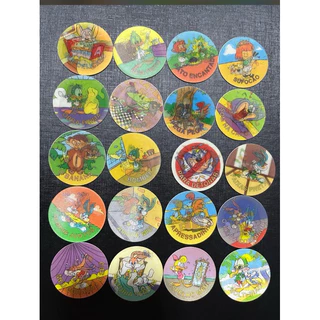 tazos tiny toon elma chips década 90 - valor unitário 15,00