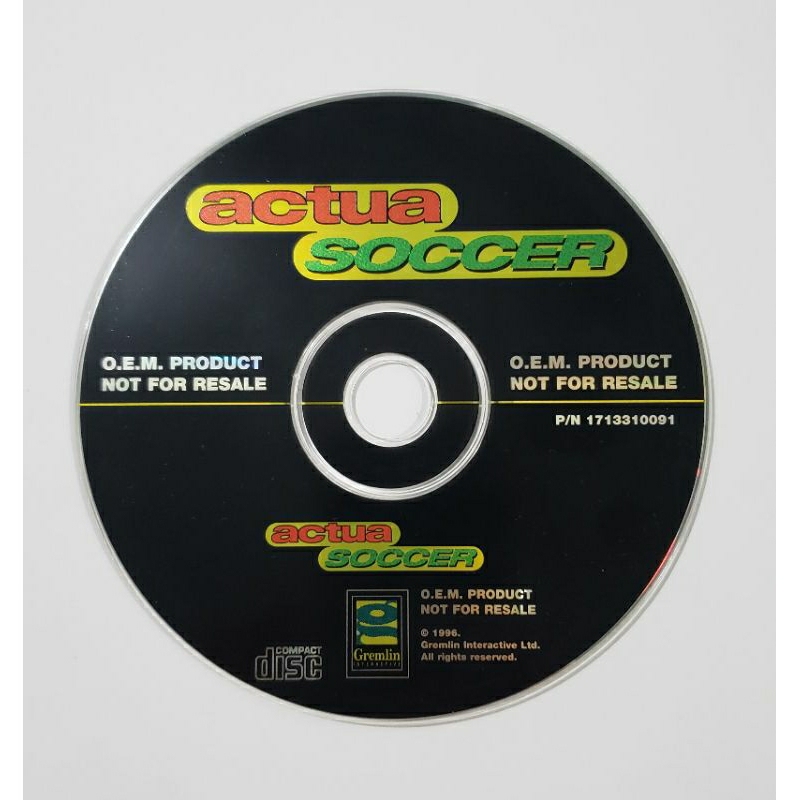 Jeu PC Actua Soccer 1 & 2 - Version Française Big Eurobox, Boîte Carton D'origine, Bon état