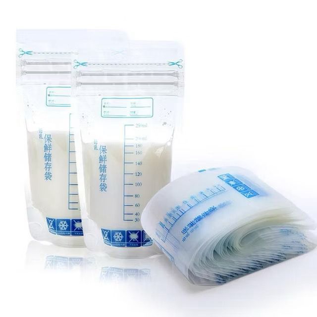 Kit com 10 sacos de armazenamento de leite materno 250ml | Shopee Brasil