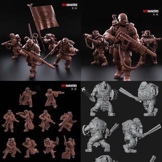 Warhammer 40k Astra Militarum - Proxies Para Jogar Imperial Guard Cadian Shock Krieg Troops e mais