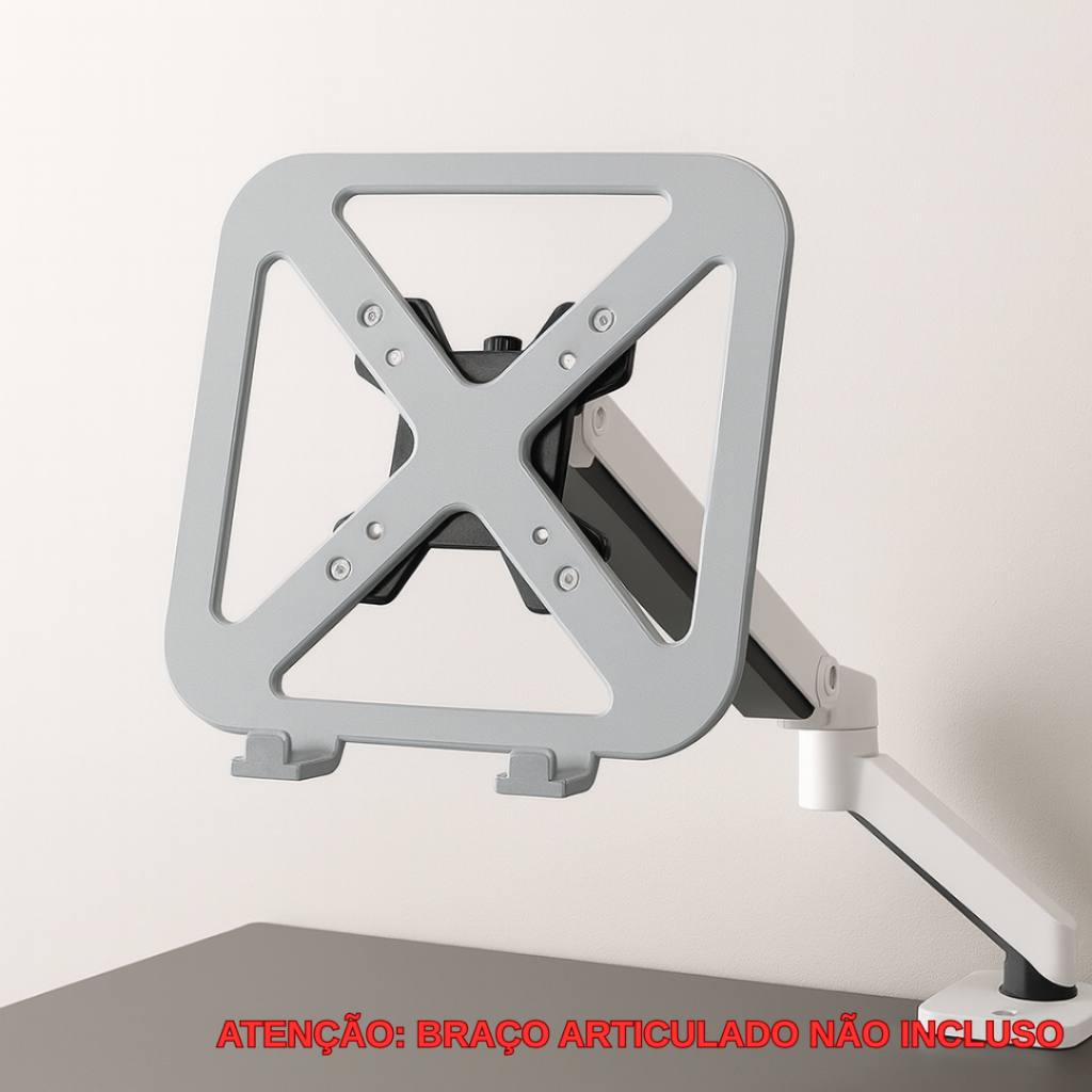 Suporte / Bandeja para Notebook com Furação VESA - Adaptador para Braços Articulados