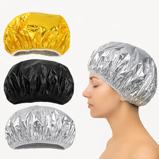 Kit 3 Toucas Térmicas Metalizadas – Hidratação, Nutrição e Tratamento Capilar Profissional