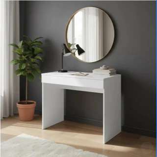 Mesa Com Gaveta 80cm Quarto Escritório Notebook MDF