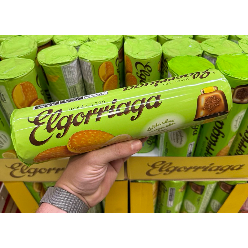 Biscoito Recheado ELGORRIAGA Limão 500g Importado Espanha | Shopee Brasil