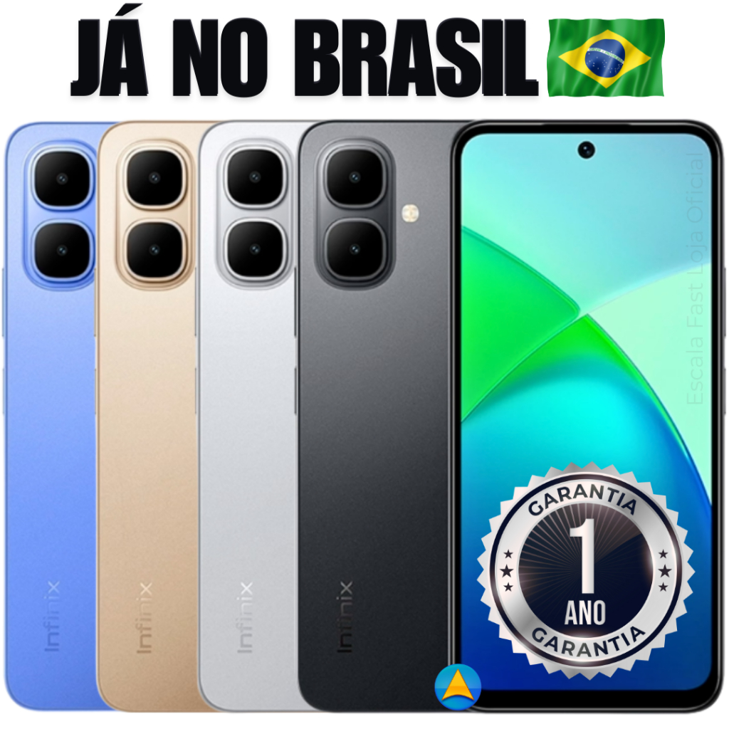 Celular infinix Smart 10 4G 128GB + 8GB / 64GB + 3GB de RAM Dual