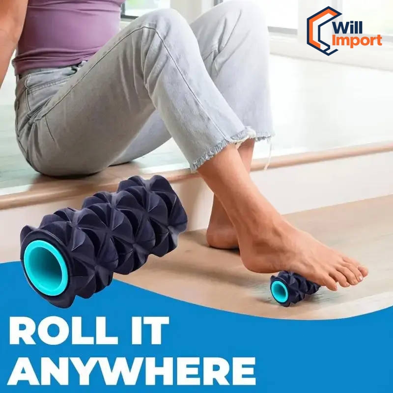 Massageador De Pés Rolo De Massagem Yoga Bola Fáscia Plantar Cuidados De Relaxamento Muscular Manual De Plástic