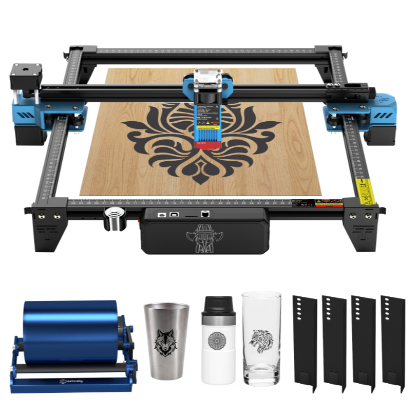 TwoTrees TTS-55 pro Impressora A Gravador Corte Laser 40w Área CNC