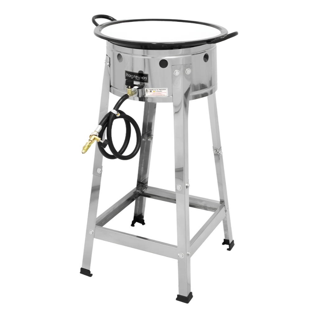Fritadeira A Gás Profissional 7 Litros Inox Fritador Pastele
