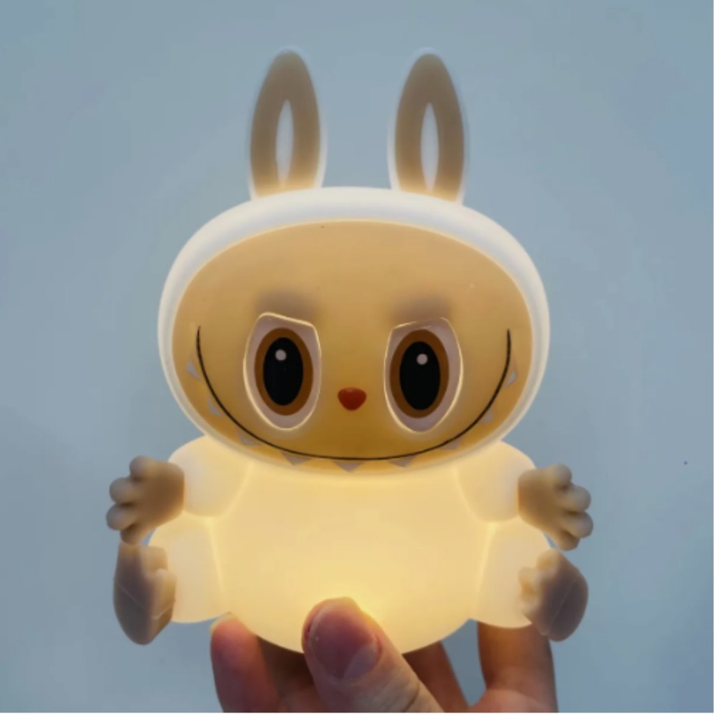 LUMINÁRIA LED LABUBU ABAJUR DE SILICONE RGB – ILUMINAÇÃO DIVERTIDA E ...
