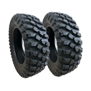 Kit 02 Pneus 175/65-14 Recapado Vjtinha Mud Off road Trilha Lameiro Mobi Fiat uno