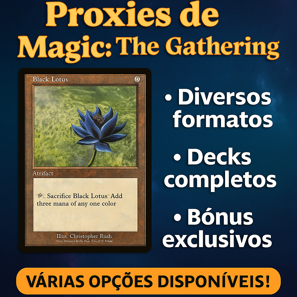 Cartas Proxy Magic MTG Avulsas (30 Cartas) - Magic the gathering! Bônus!