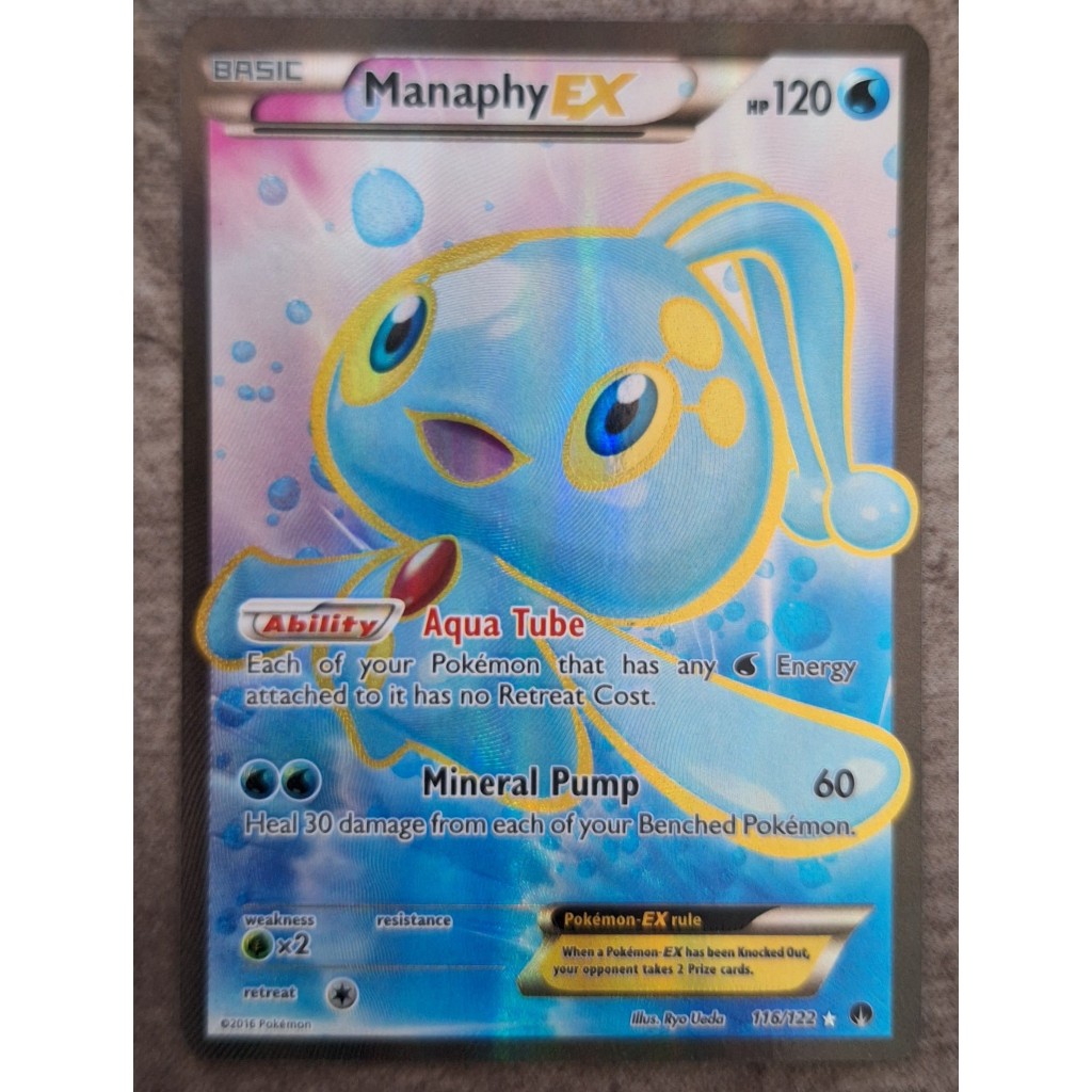 manaphy ex pokemon card value Amazon.com: Pokemon - Manaphy-EX (116/122) - XY Breakpoint main image 0