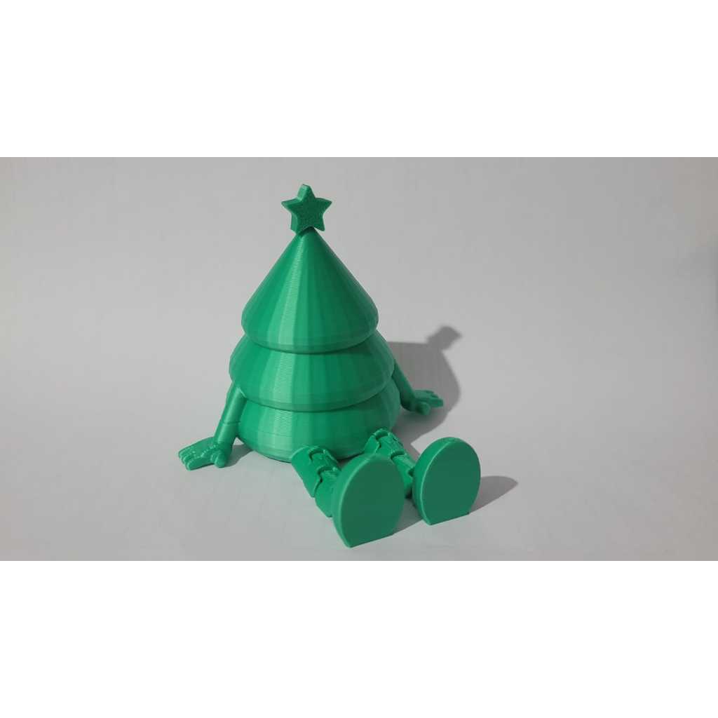 Decoração Natalina Criativa Árvore de Natal E Bola de natal Articulados 3D