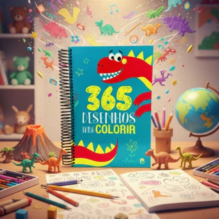 365 Desenhos para Colorir Verde / Edição Premium / Espiral em Oferta na Shopee