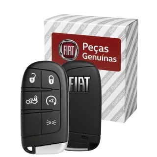 Carcaça Chave Presença Fiat Toro Capa 5 Botões Logo Novo Original