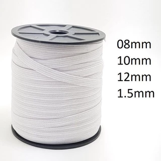 Elástico Crú  ROLO C/ 100 METROS 07mm 08mm 10mm 12mm 15mm em Oferta na Shopee