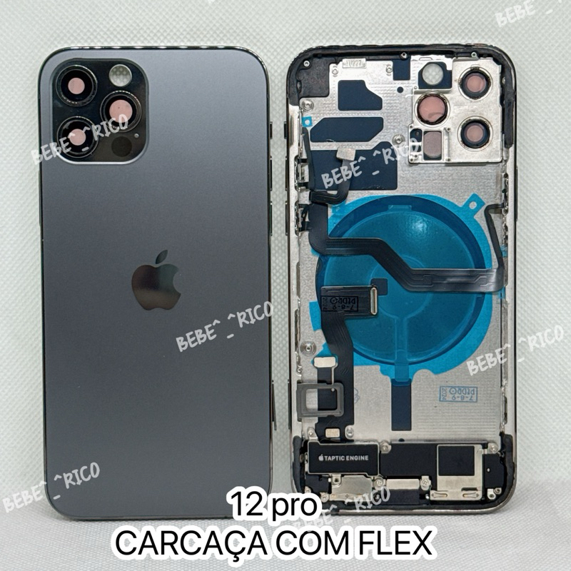 ★ カッシー's 様　iPhone 12pro 256GB #8016 Chassi Carcaça Compatível iPhone 12 pro （com flex e botões